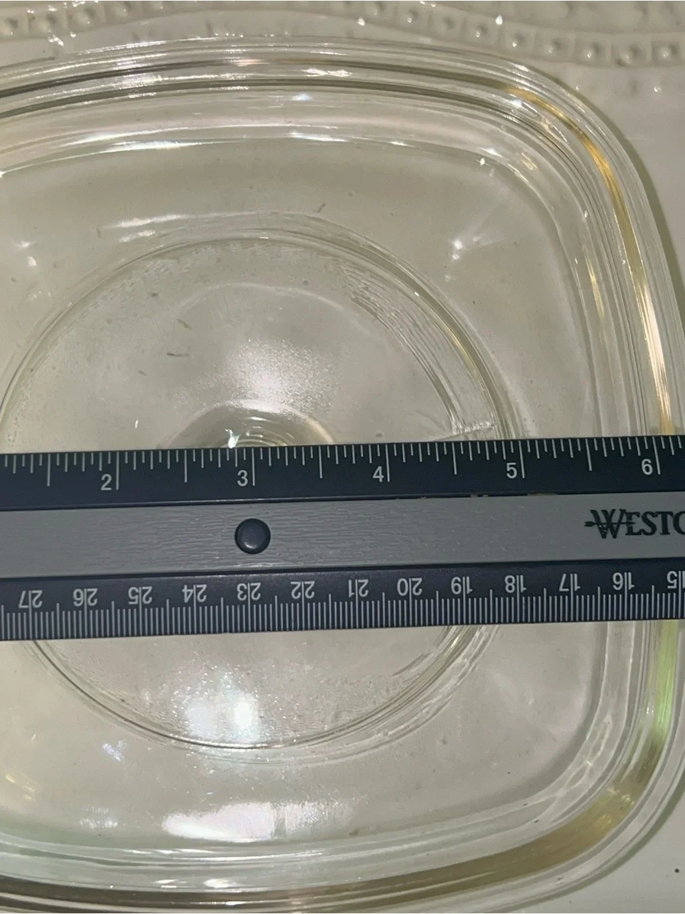 Corning Ware Pyrex square glass casserole lid A7C